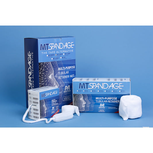 Elastic Net Retainer Dressing MT Spandage™ Tubular White Elastic Size 11 25 Yard Length 2X-Large Chest / Back / Perineum / Axilla NonSterile