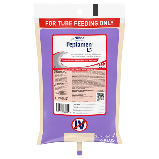 Peptamen 1.5 Peptide-Based Nutritionally Complete Formula, 1 Liter Bag