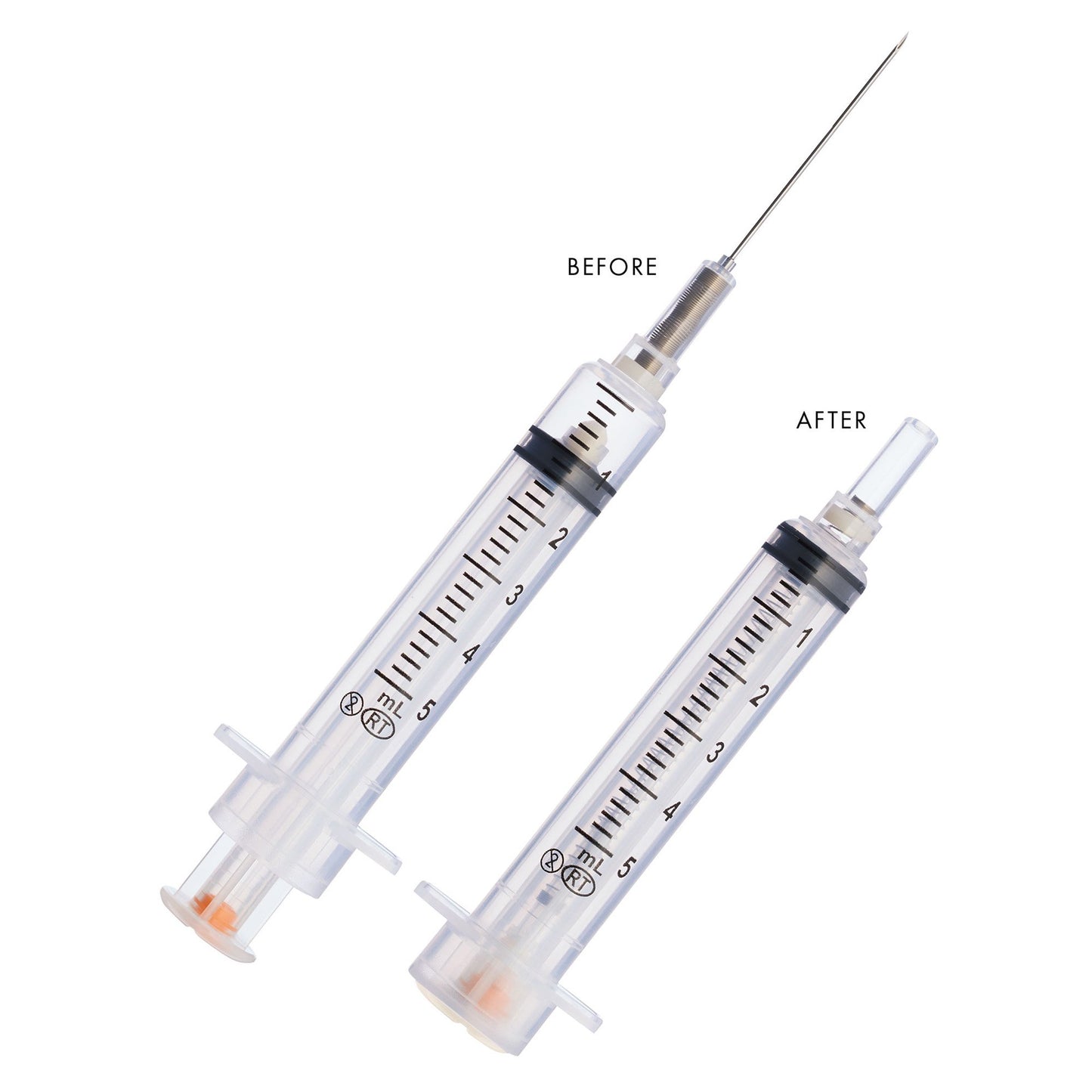 VanishPoint Syringe with Hypodermic Needle, 25 Gauge, 1-1/2 Inch Needle Length