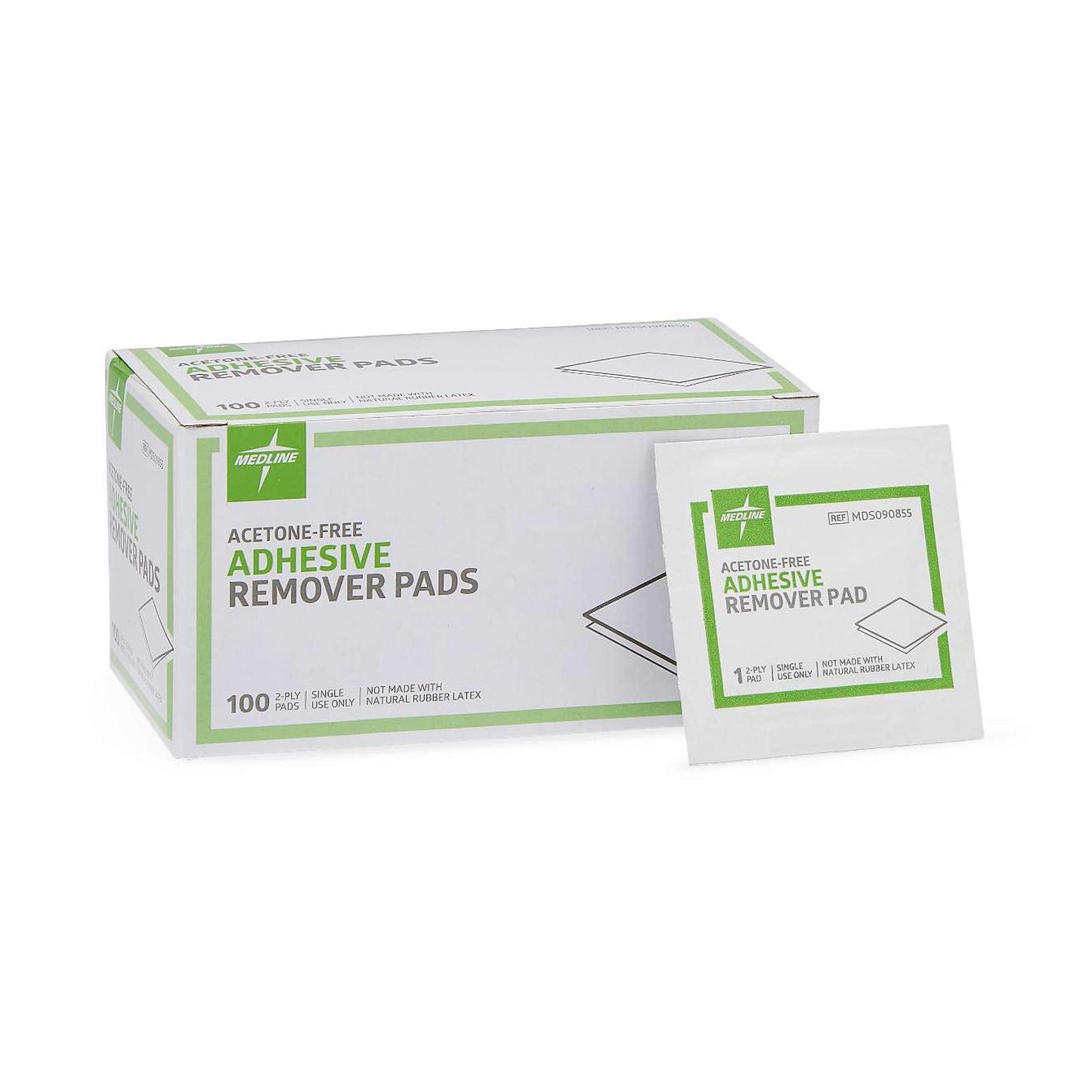 Medline Adhesive Remover, 1¼ x 1½ Inch Wipe