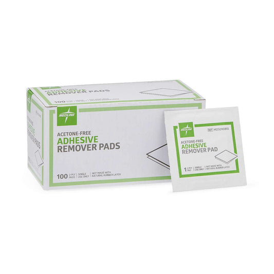 Medline Adhesive Remover, 1¼ x 1½ Inch Wipe