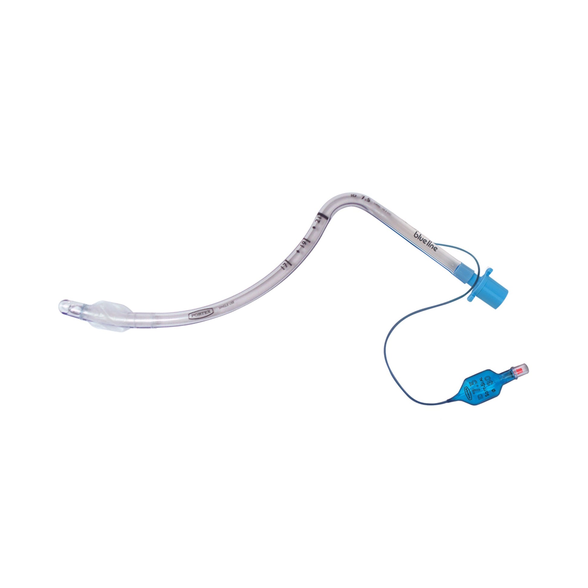 Cuffed Endotracheal Tube Portex Curved 7.5 mm ID Adult Murphy Eye