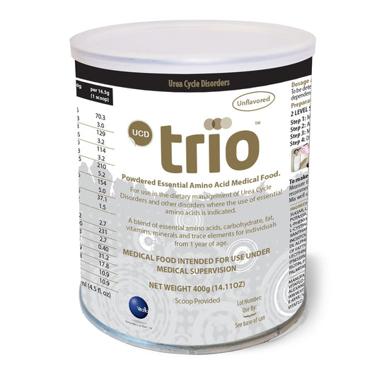 Pediatric Oral Supplement UCD trio™ Unflavored 400 Gram Can Powder Amino Acid Urea Cycle Disorder