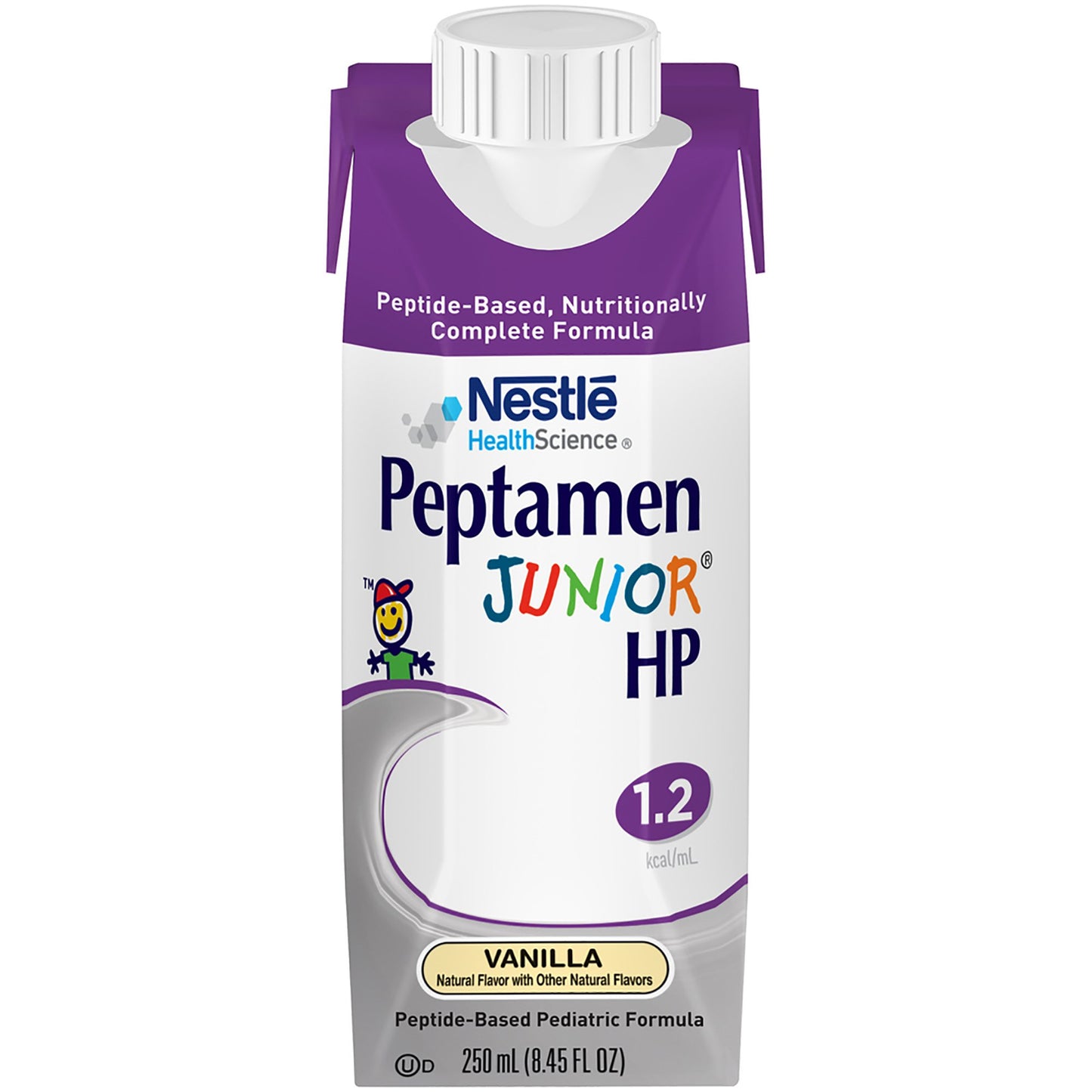 Peptamen Junior HP Peptide-Based Pediatric Formula, Vanilla, 8.45-ounce carton