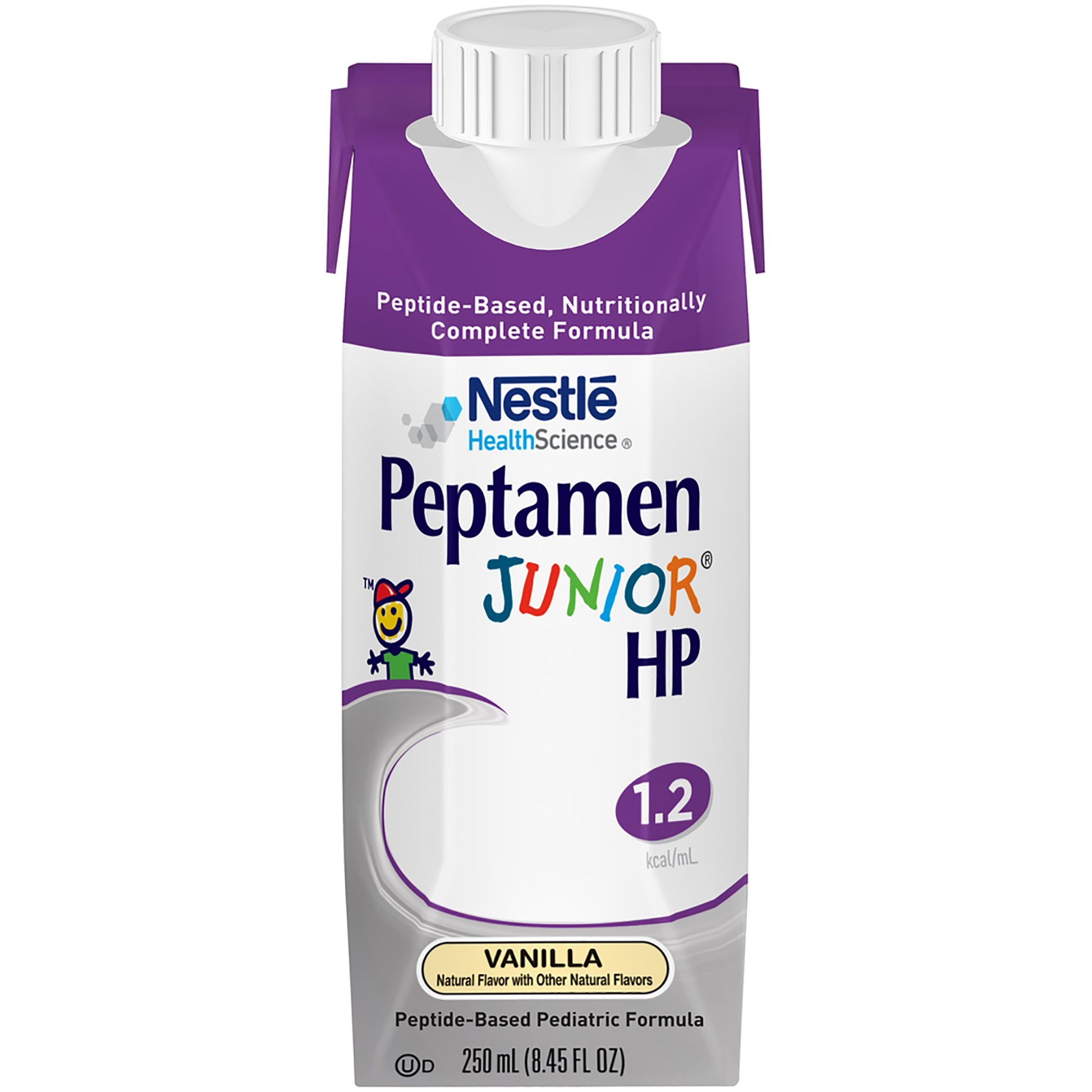 Peptamen Junior HP Peptide-Based Pediatric Formula, Vanilla, 8.45-ounce carton