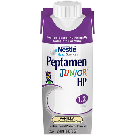 Peptamen Junior HP Peptide-Based Pediatric Formula, Vanilla, 8.45-ounce carton