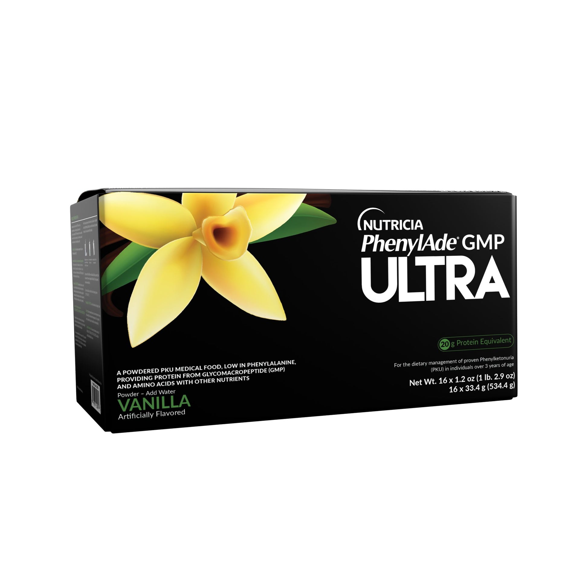 Oral Supplement PhenylAde GMP ULTRA Vanilla Flavor Powder 1.2 oz. / 33.4 Gram Individual Packet