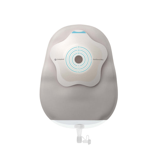 SenSura Mio Convex Flip 1-Piece Gray Urostomy Pouch, 30mm Stoma