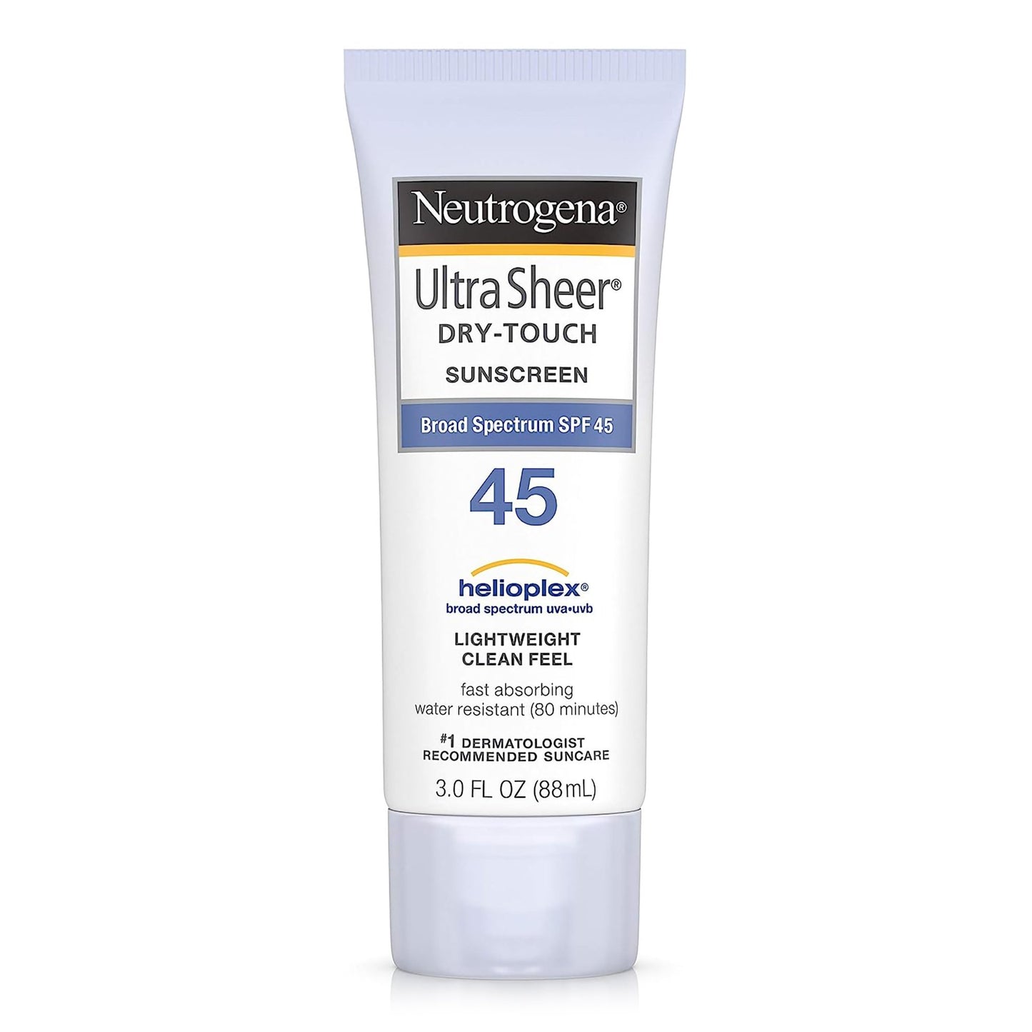 Neutrogena Ultra Sheer Dry-Touch Sunscreen SPF 45, 3-ounce Tube