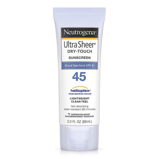 Neutrogena Ultra Sheer Dry-Touch Sunscreen SPF 45, 3-ounce Tube