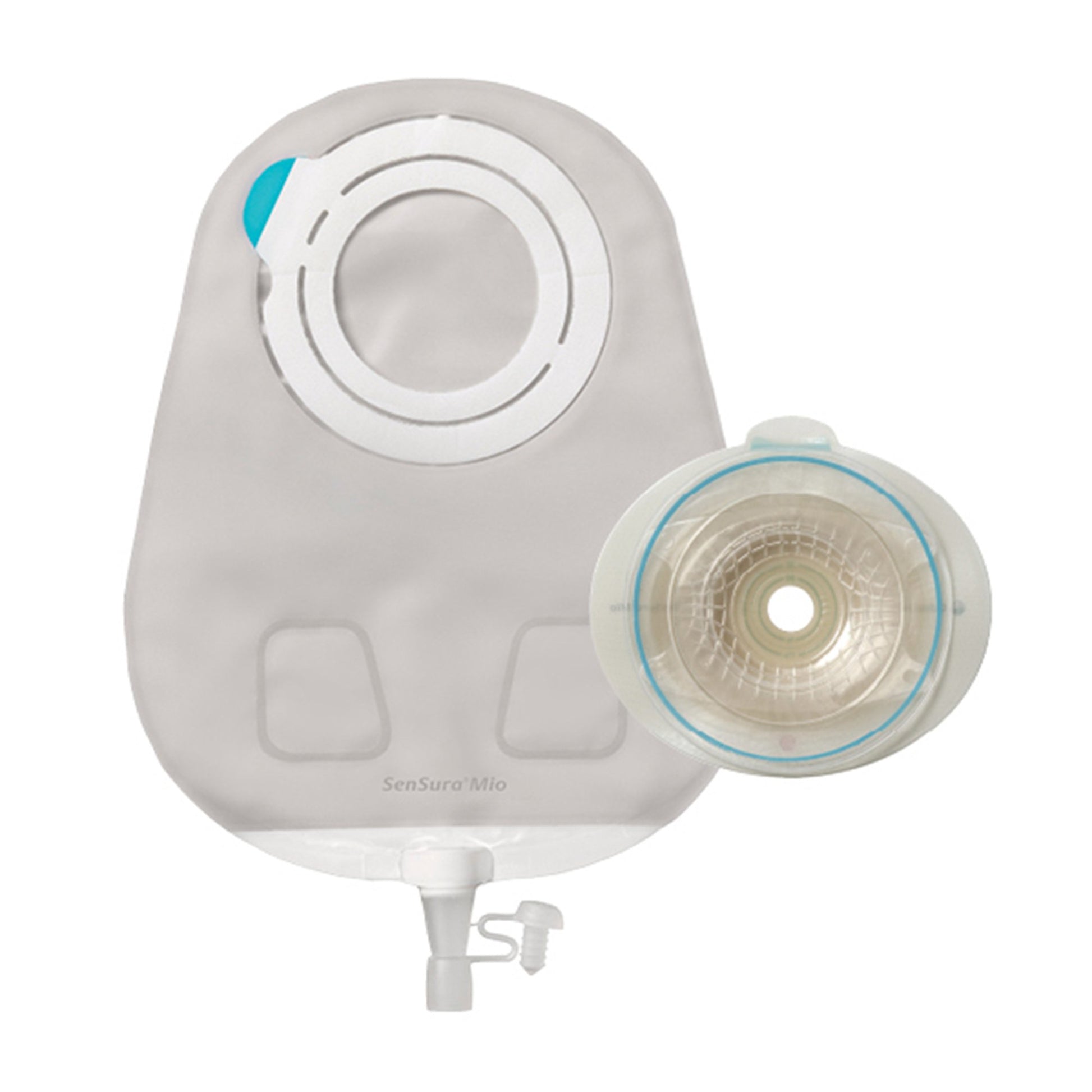 Ostomy Pouch SenSura Micro Two-Piece System Convex Light Drainable