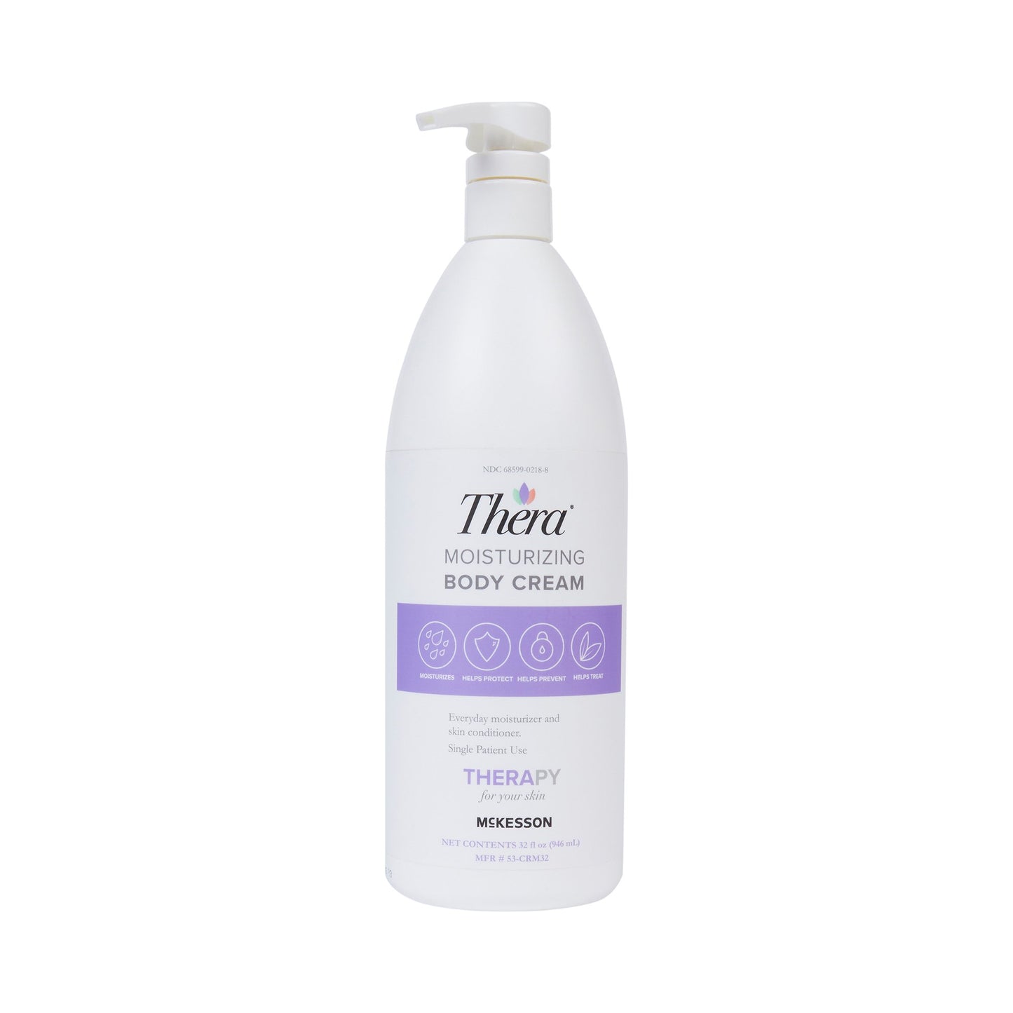 McKesson Thera Moisturizing Cream Pump, 32-ounce Pump Bottle