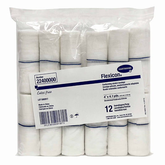 Flexicon Conforming Bandage, 4 Inch x 4-1/10 Yard, 1-Ply