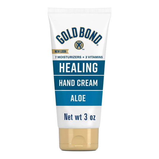 Gold Bond Healing Hand Cream with Aloe for Dry to Extra Dry Skin, 3-ounce Tube