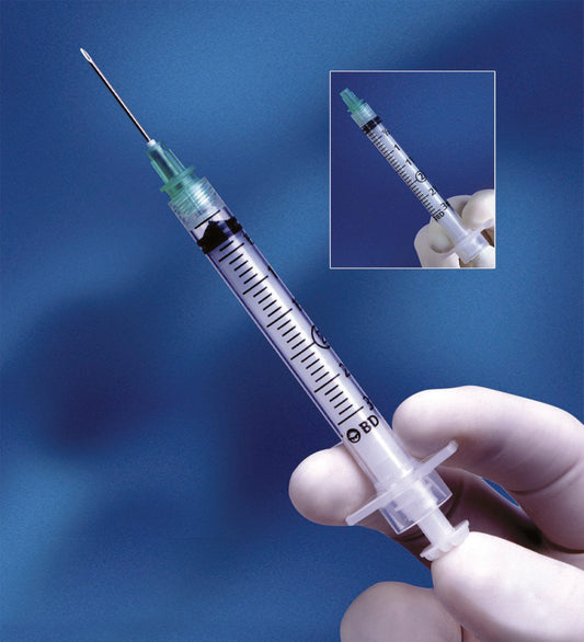 Integra™ Syringe with Hypodermic Needle, 21 Gauge, 1½-Inch Length
