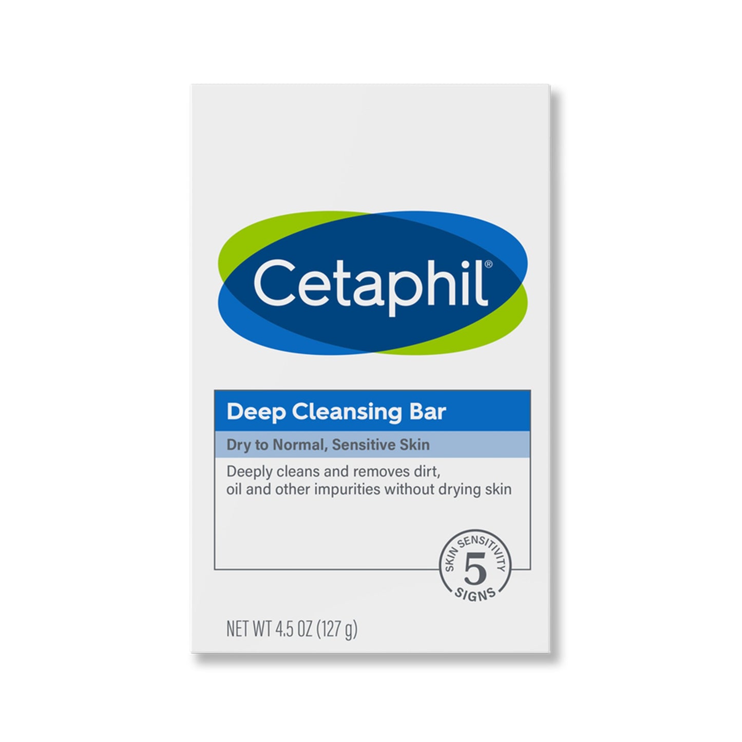 Cetaphil Deep Cleansing Bar Dry to Normal, Sensitive Skin, Gentle Scent