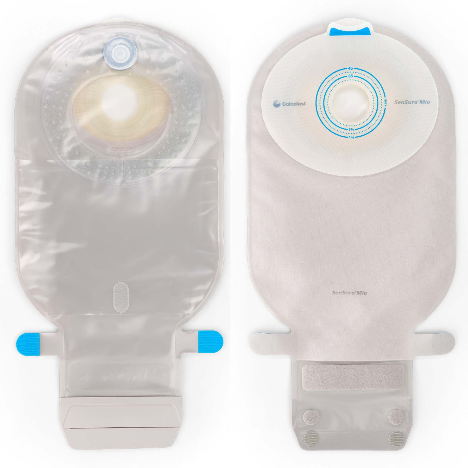 SenSura Mio Flat 1-Piece Transparent Ostomy Pouch, 28mm Stoma