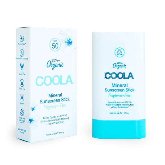 Coola Mineral Sunscreen Stick Fragrance-Free Water-Resistant SPF 50