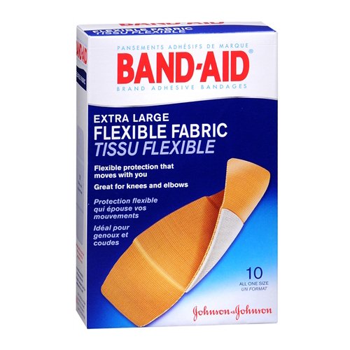 Band-Aid Flexible Fabric Adhesive Strip, 1 x 2 Inch