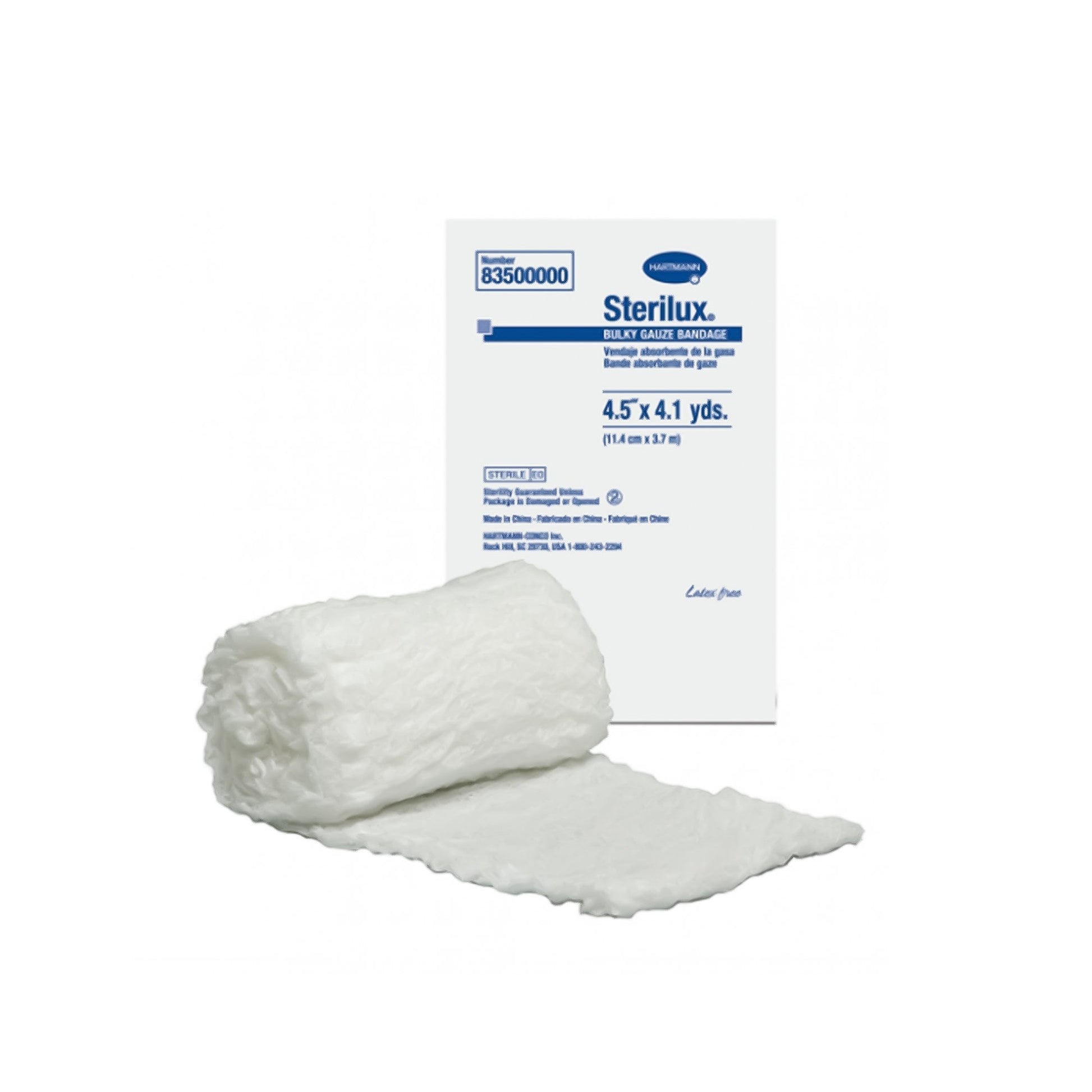Sterilux Bulky Sterile Fluff Bandage Roll, 4-1/2 Inch x 4-1/10 Yard