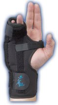 Boxer Fracture Brace Med Spec Aluminum / Felt Left Hand Black Small