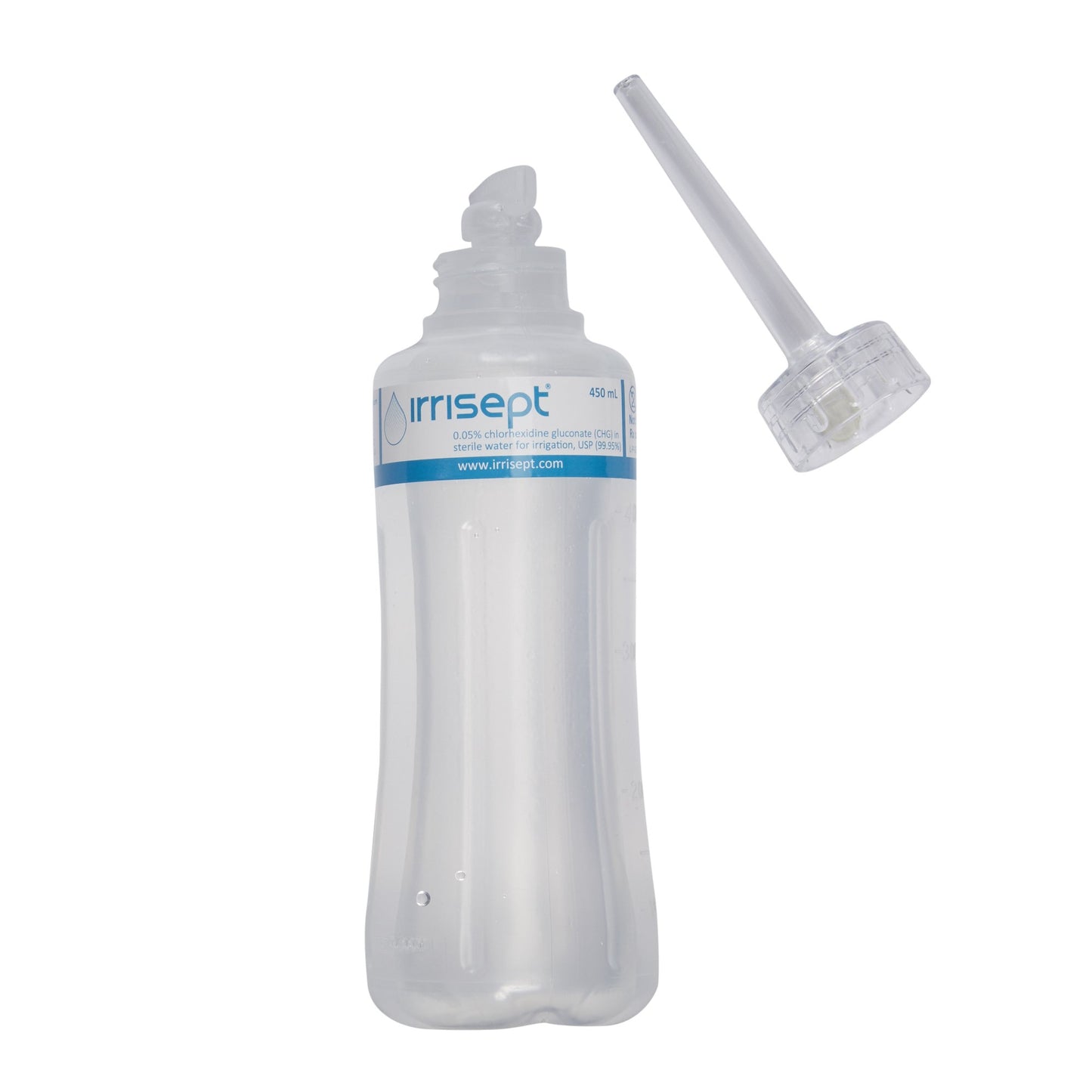 Antimicrobial Wound Lavage Irrisept 450 mL Instill / Spikeable Application Bottle OR Sterile Antimicrobial