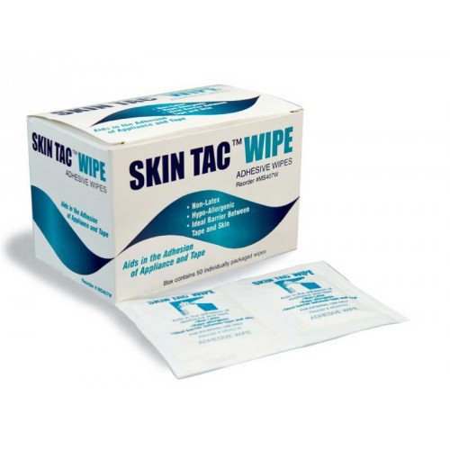 Skin Barrier Wipe Skin Tac™ 78 to 82% Strength Isopropyl Alcohol Individual Packet NonSterile