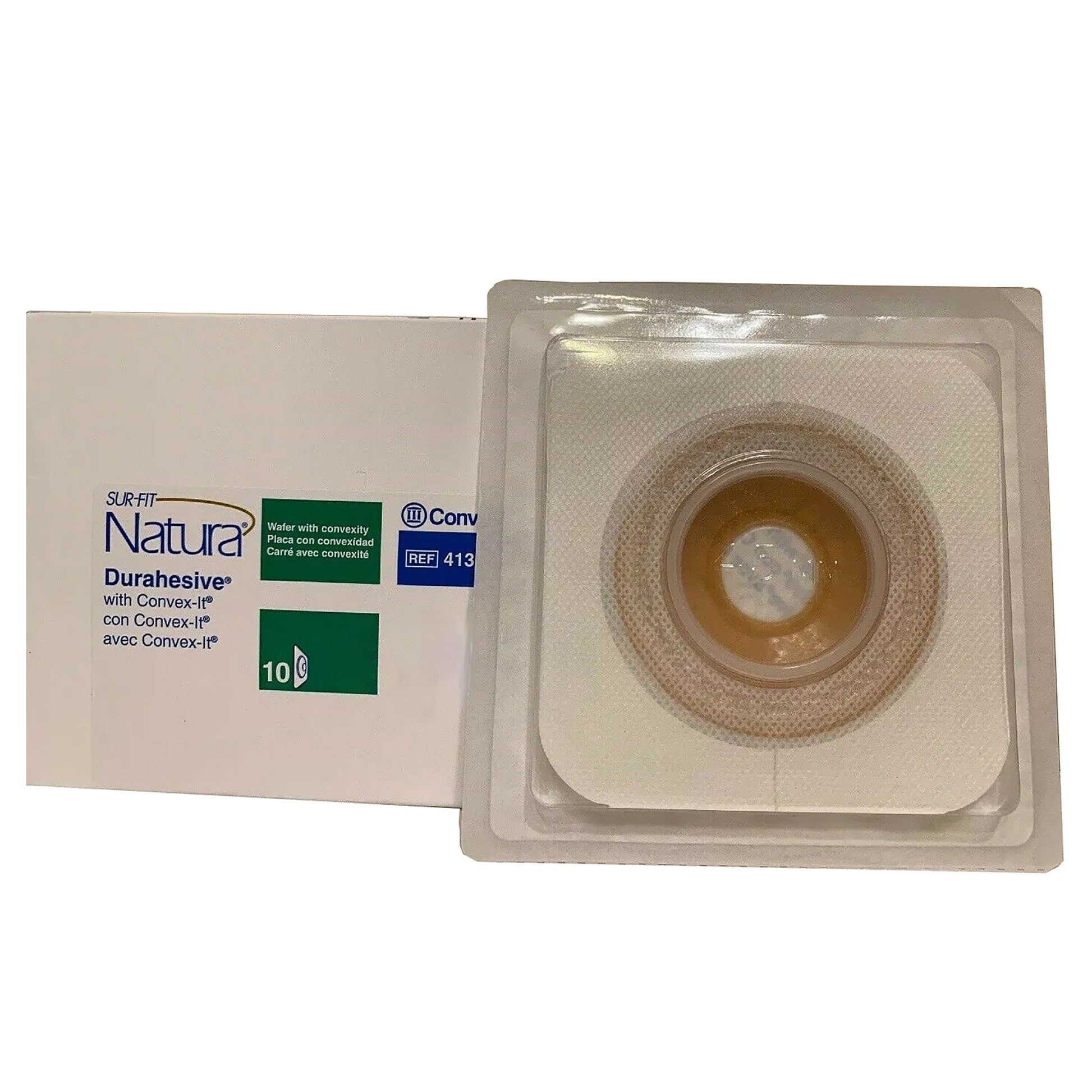 Sur-Fit Natura Two-Piece Durahesive Skin Barrier, Pre-cut to Fit 50mm stomas