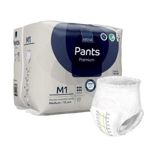 Abena Premium Pants M1 Incontinence Brief, Medium