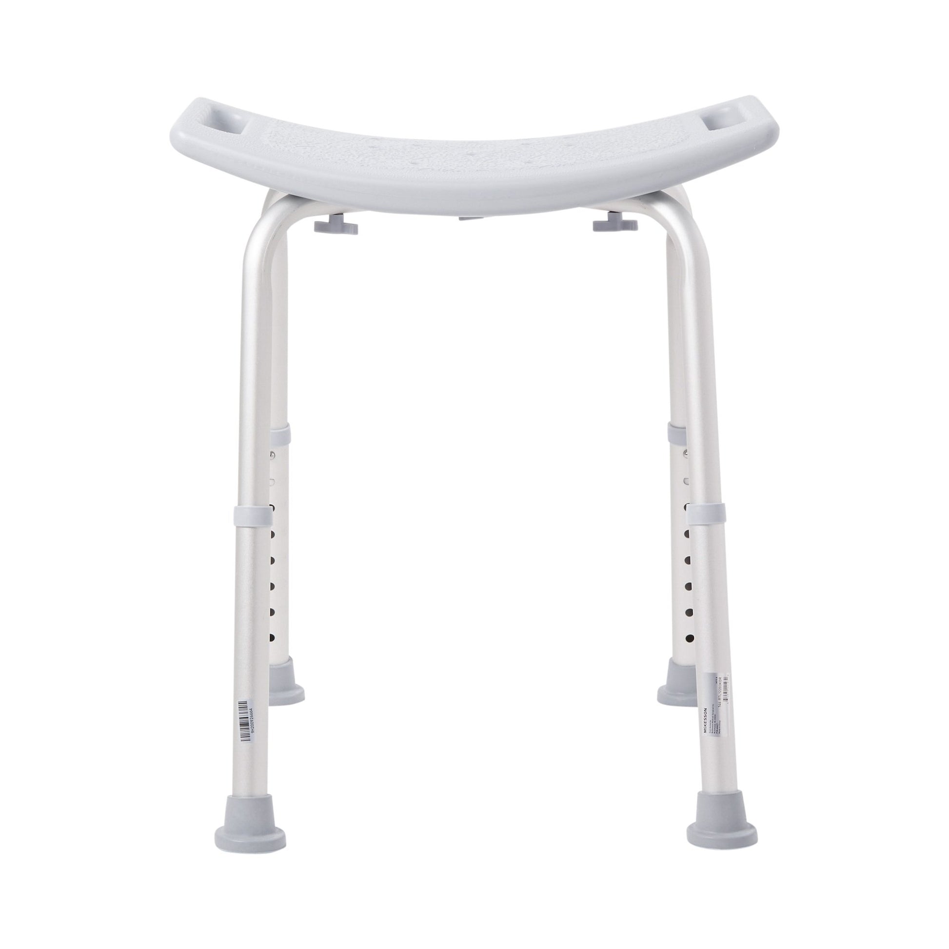 McKesson Aluminum Bath Bench Without Backrest, 15.5 – 19.5 Inch, Gray