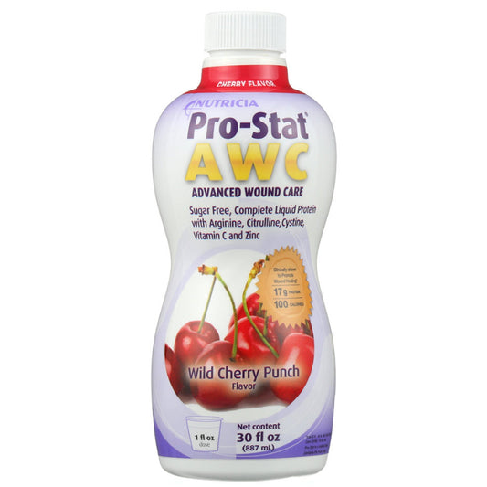 Pro-Stat AWC Wild Cherry Punch Complete Liquid Protein, 30-ounce Bottle
