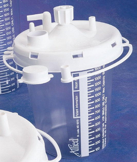 Allied Suction Canister for use with OptiVac aspirators, 1500 mL