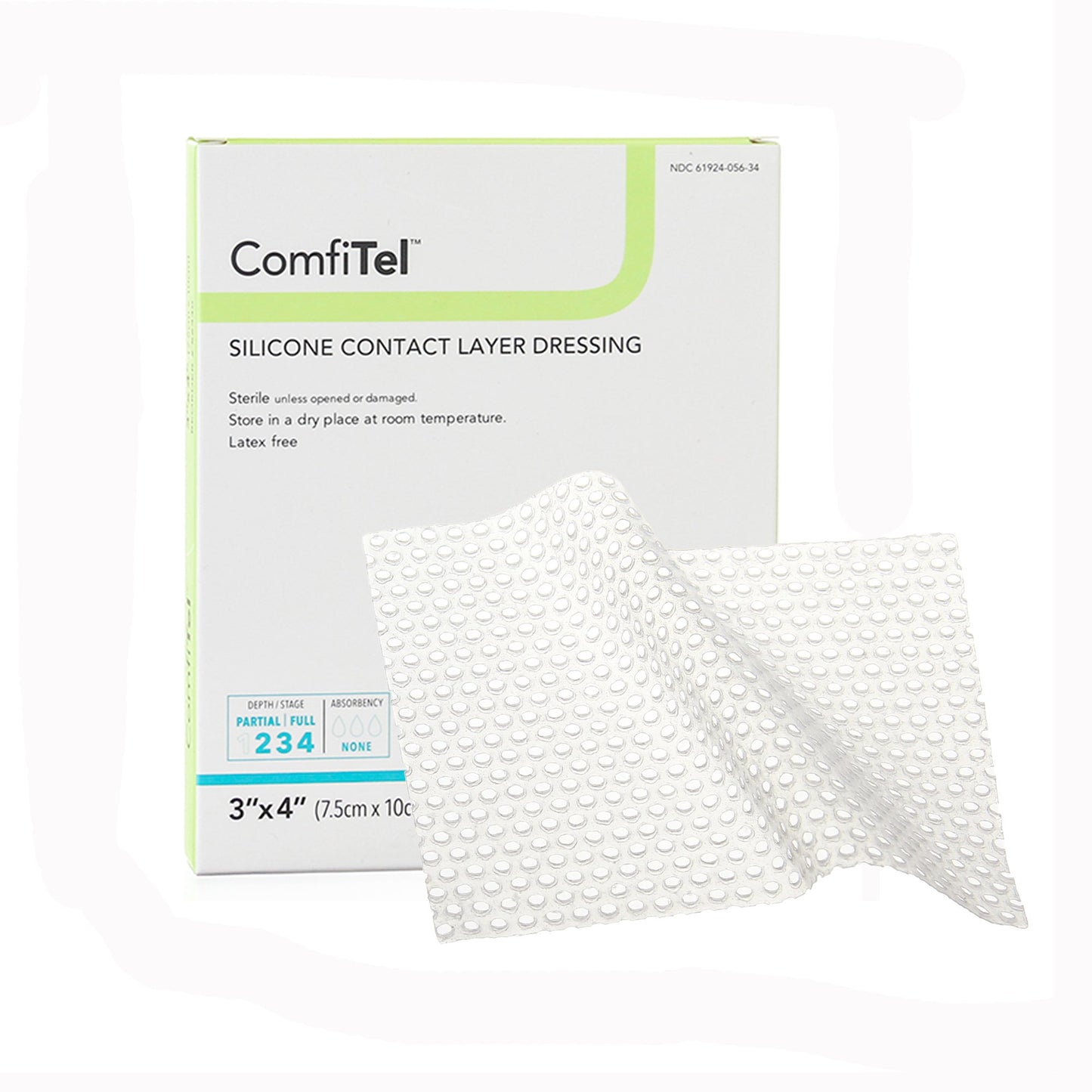 ComfiTel™ Wound Contact Layer Dressing, 3 x 4 inch