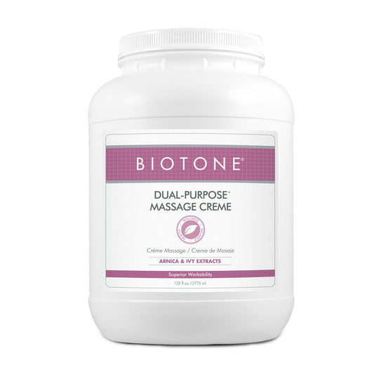 Biotone Dual-Purpose Massage Crème with Arnica and Ivy Extracts, 1-gallon Jar