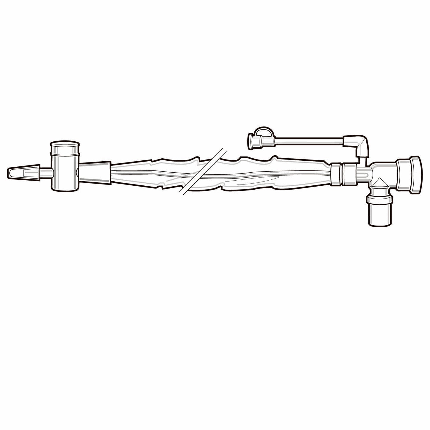 Ballard Trach Care™ Tracheostomy Elbow, Double Swivel, 12 Fr.