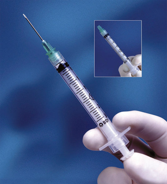 Integra™ Syringe with Hypodermic Needle, 23 Gauge, 1-Inch Length