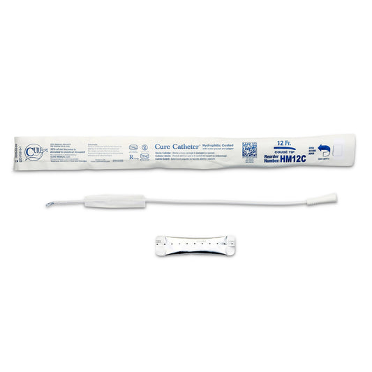 Cure Catheter™ Urethral Catheter, 12 Fr., Male, Coud