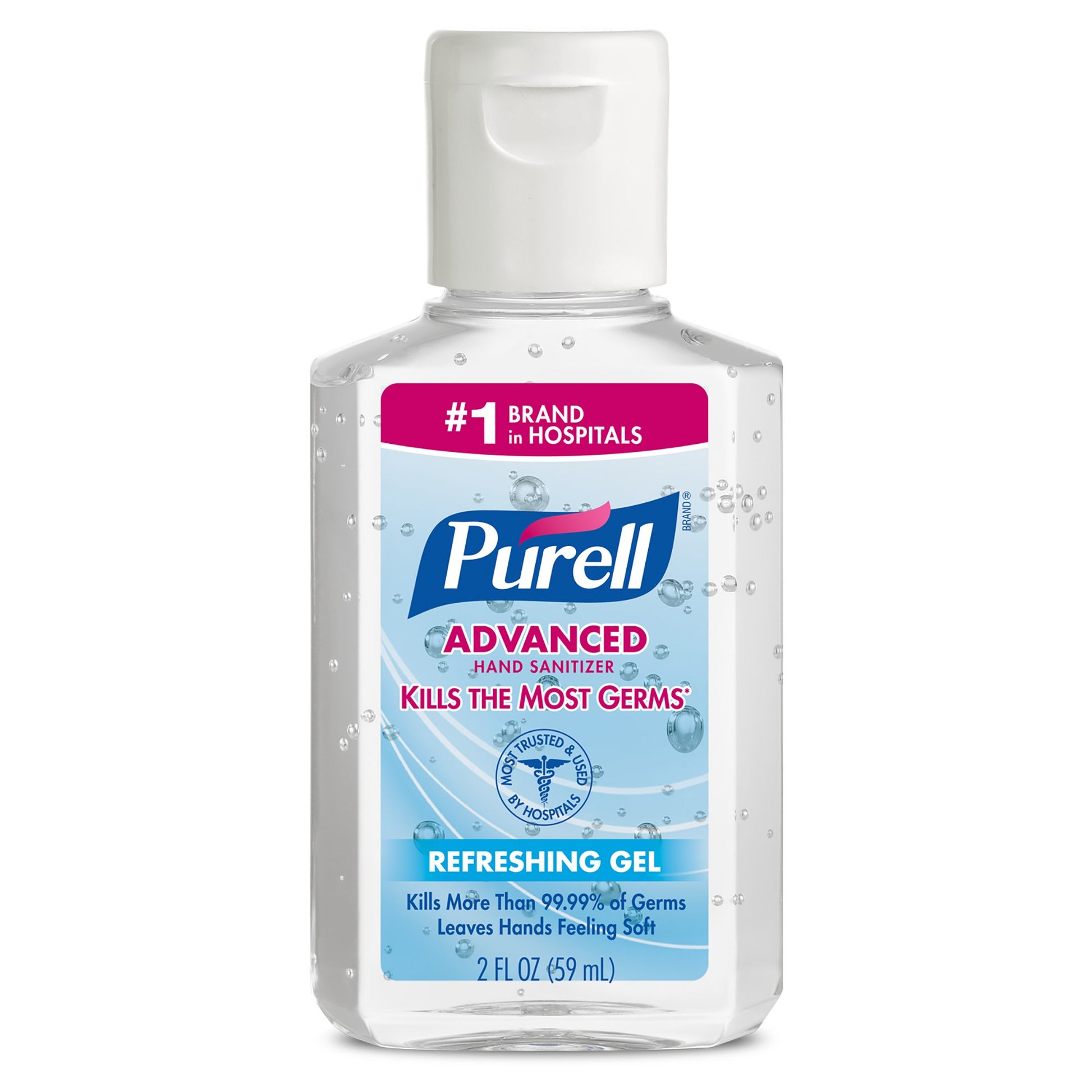 Purell Advanced Hand Sanitizer 70% Ethyl Alcohol Gel, 2-ounce Bottle