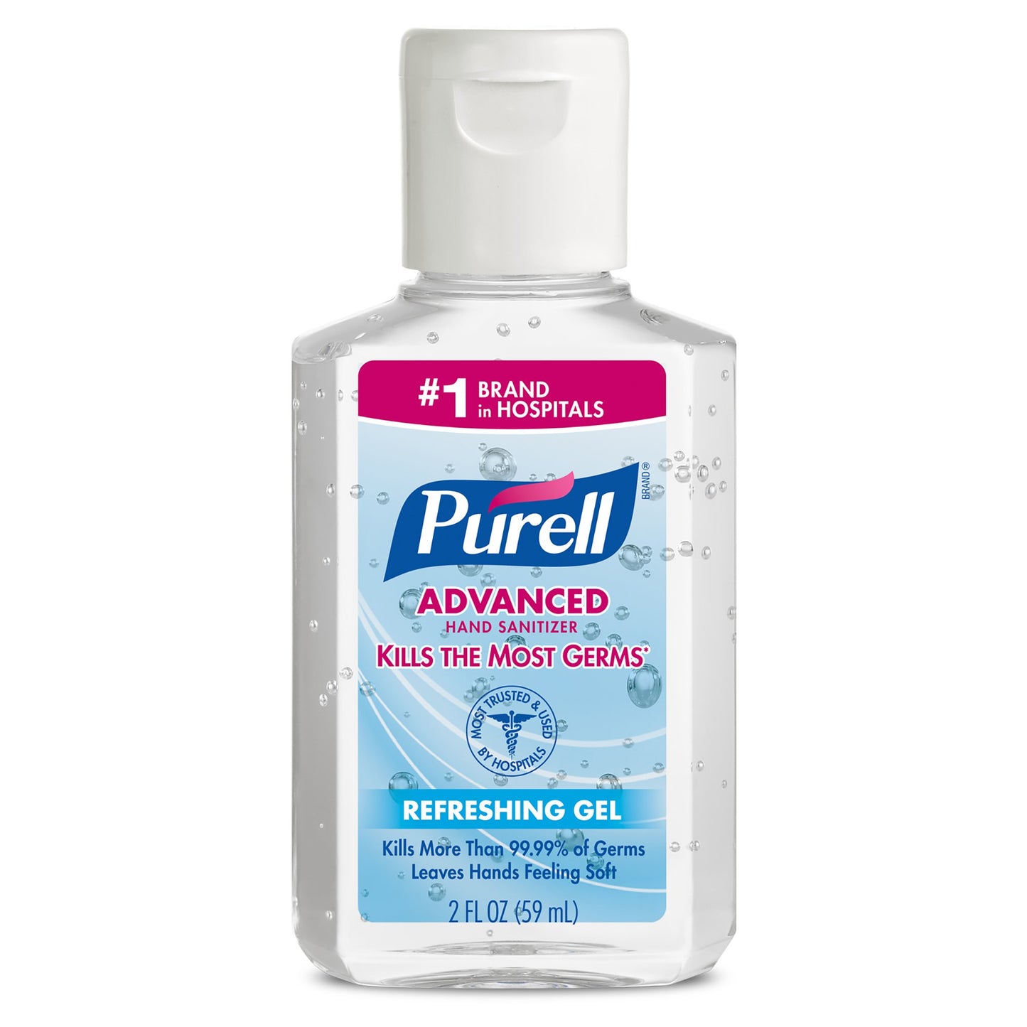 Purell Advanced Hand Sanitizer 70% Ethyl Alcohol Gel, 2-ounce Bottle