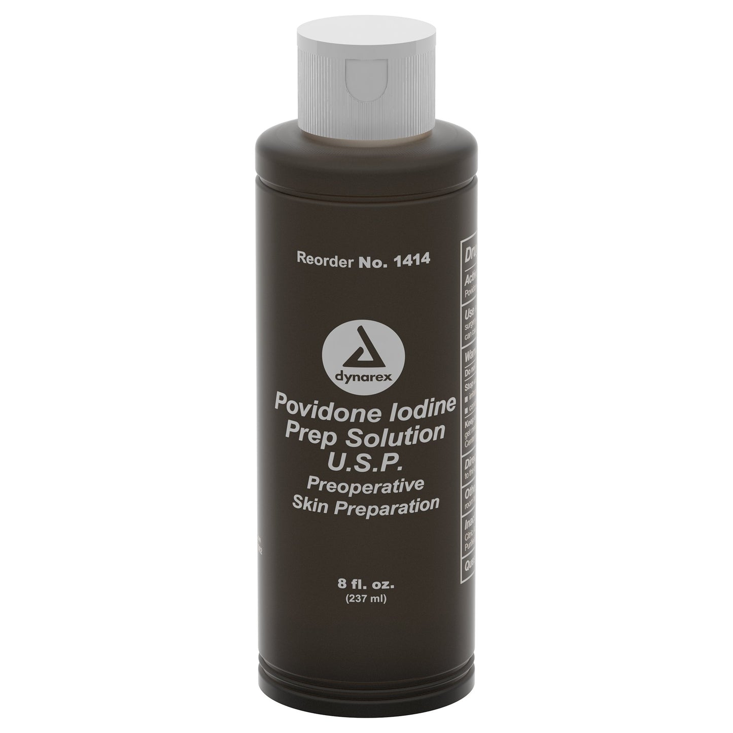 dynarex Povidone Iodine Prep Solution, 8-ounce Bottle