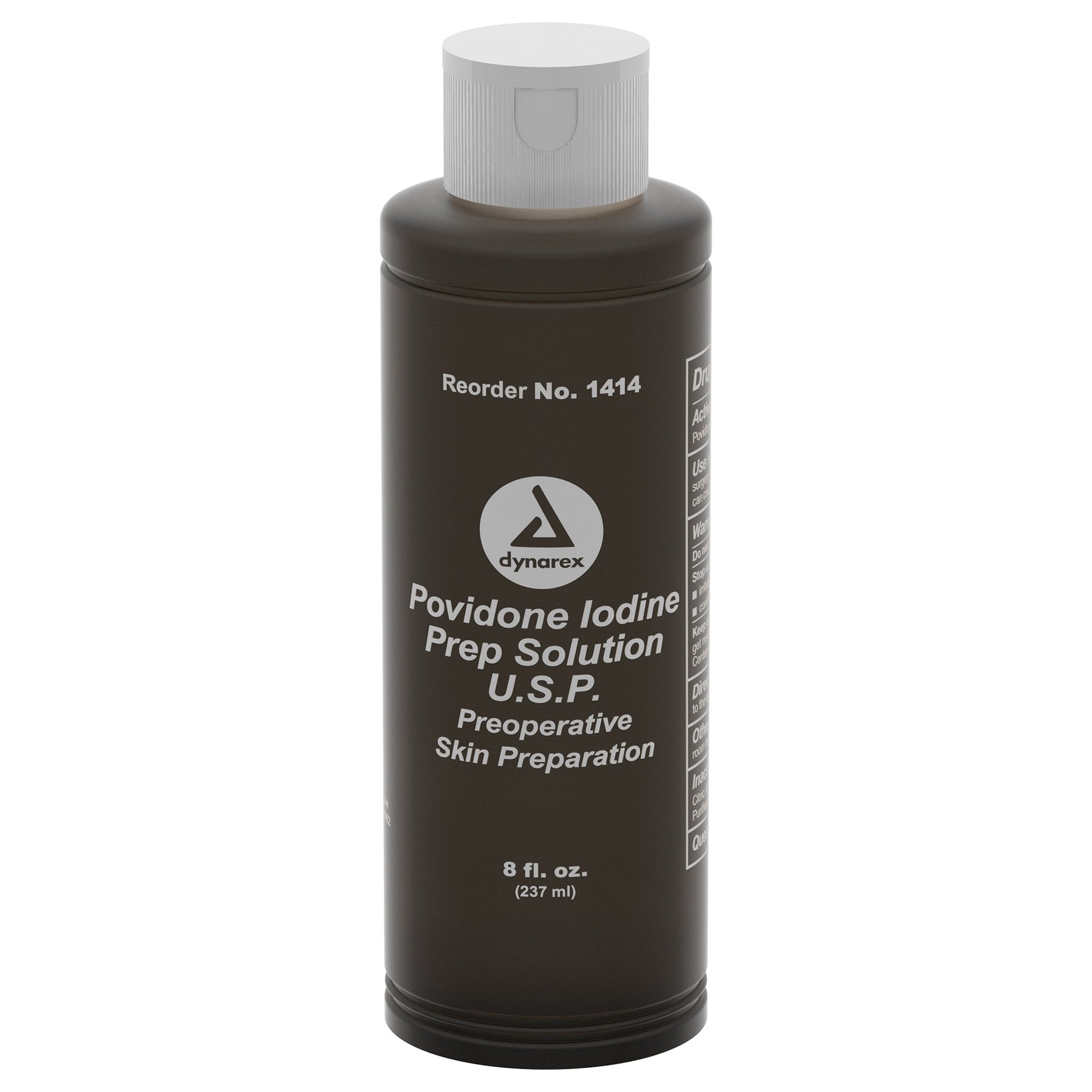 dynarex Povidone Iodine Prep Solution, 8-ounce Bottle