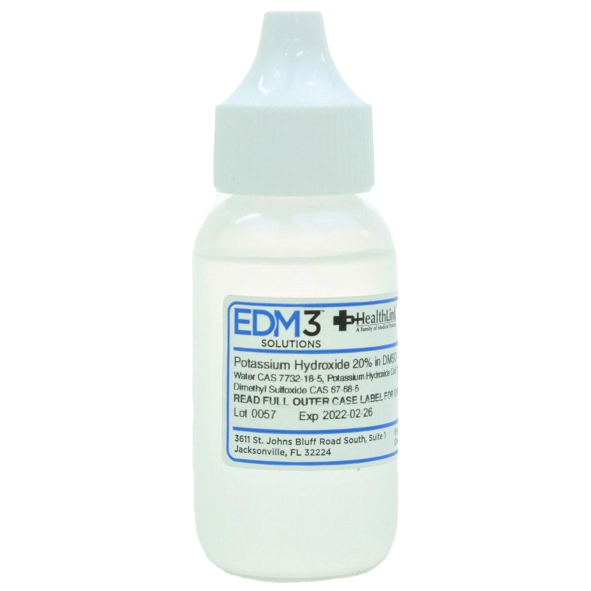 Histology Reagent Potassium Hydroxide Tissue Processing / Staining 20% 30 mL