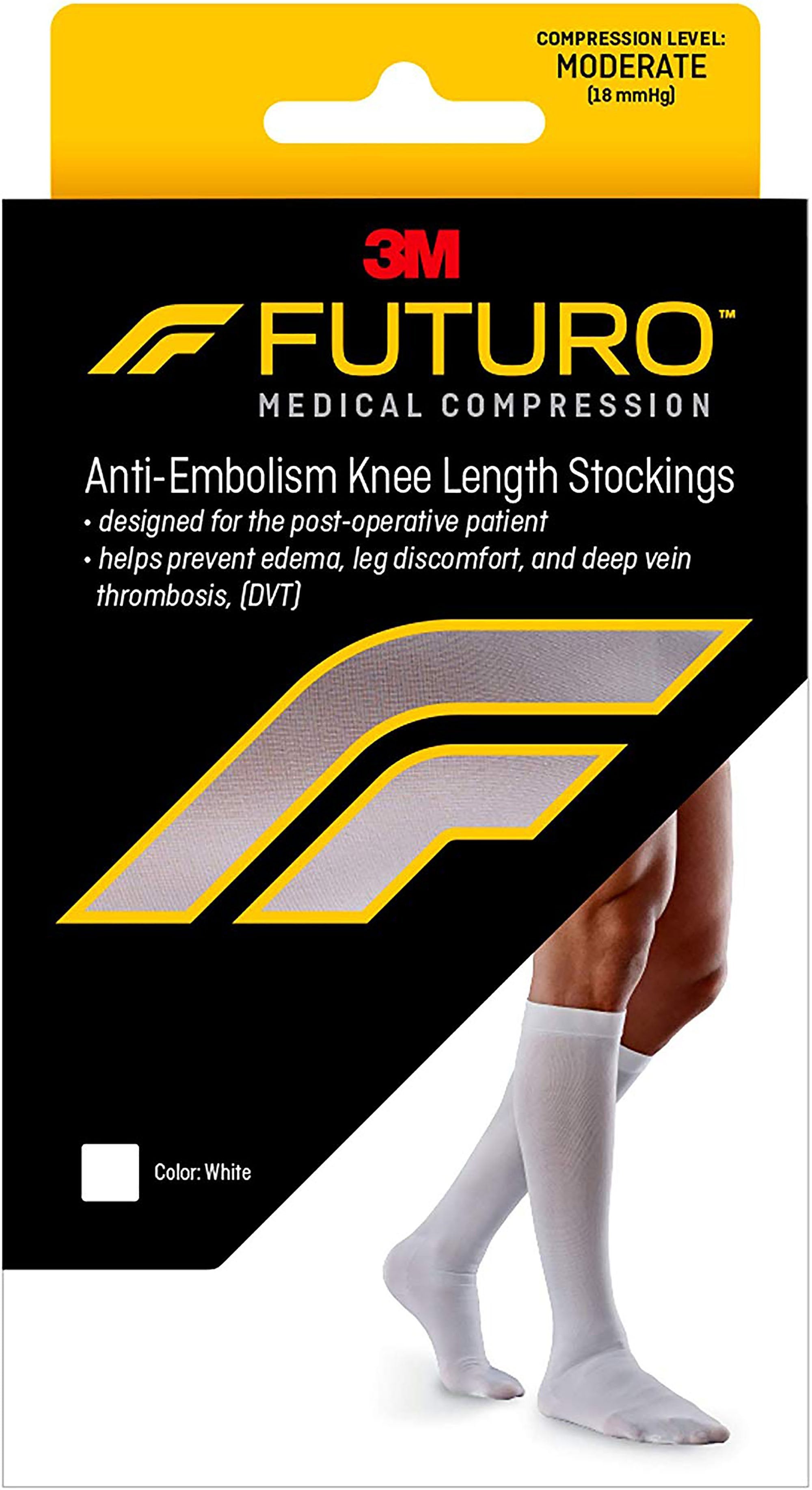 Embolic Toes 3M Futuro™ Anti-Embolism Stockings, Knee-High, Closed-Toe, Large/Regul ...