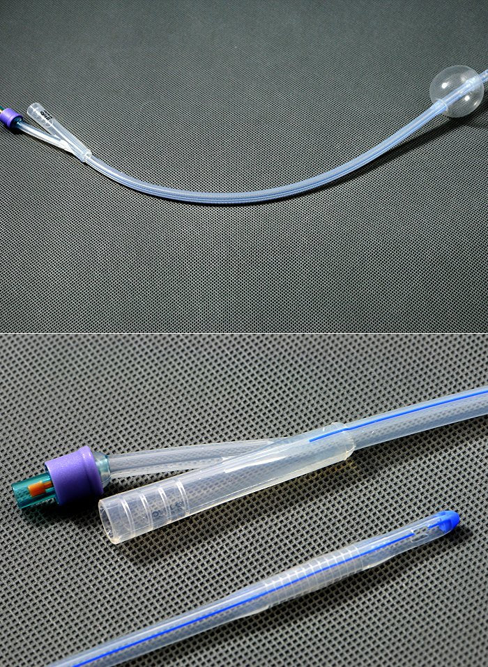 AMSure 100% Silicone Foley Catheter, 12 Fr., 5 cc.