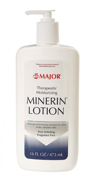 Hand and Body Moisturizer Minerin 16 oz. Pump Bottle Unscented Lotion