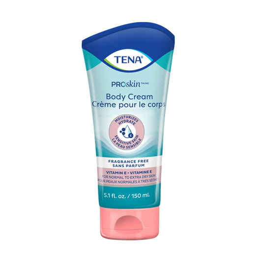Hand and Body Moisturizer TENA Proskin™ 5.1 oz. Tube Unscented Cream CHG Compatible