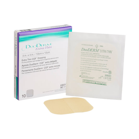 DuoDerm Extra Thin Hydrocolloid Dressing, 4 x 4 Inch