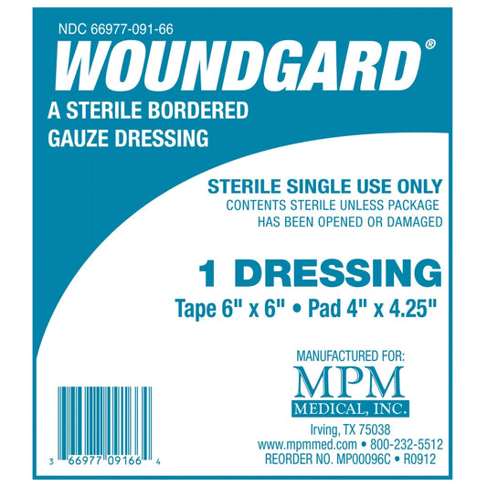 WoundGard White Adhesive Dressing, 6 x 6 Inch