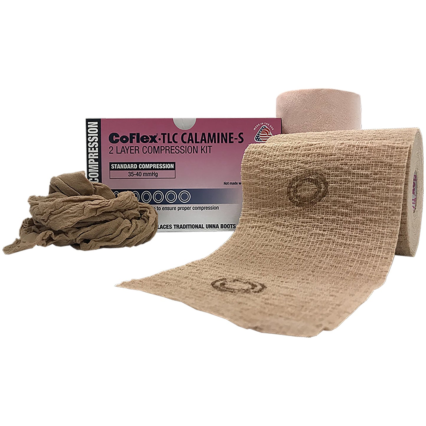 CoFlex TLC Calamine with Indicators Two-Layer Compression Bandage System