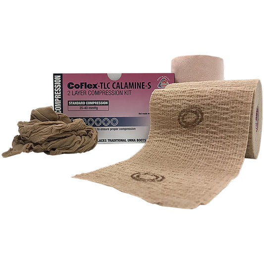 CoFlex TLC Calamine with Indicators Two-Layer Compression Bandage System